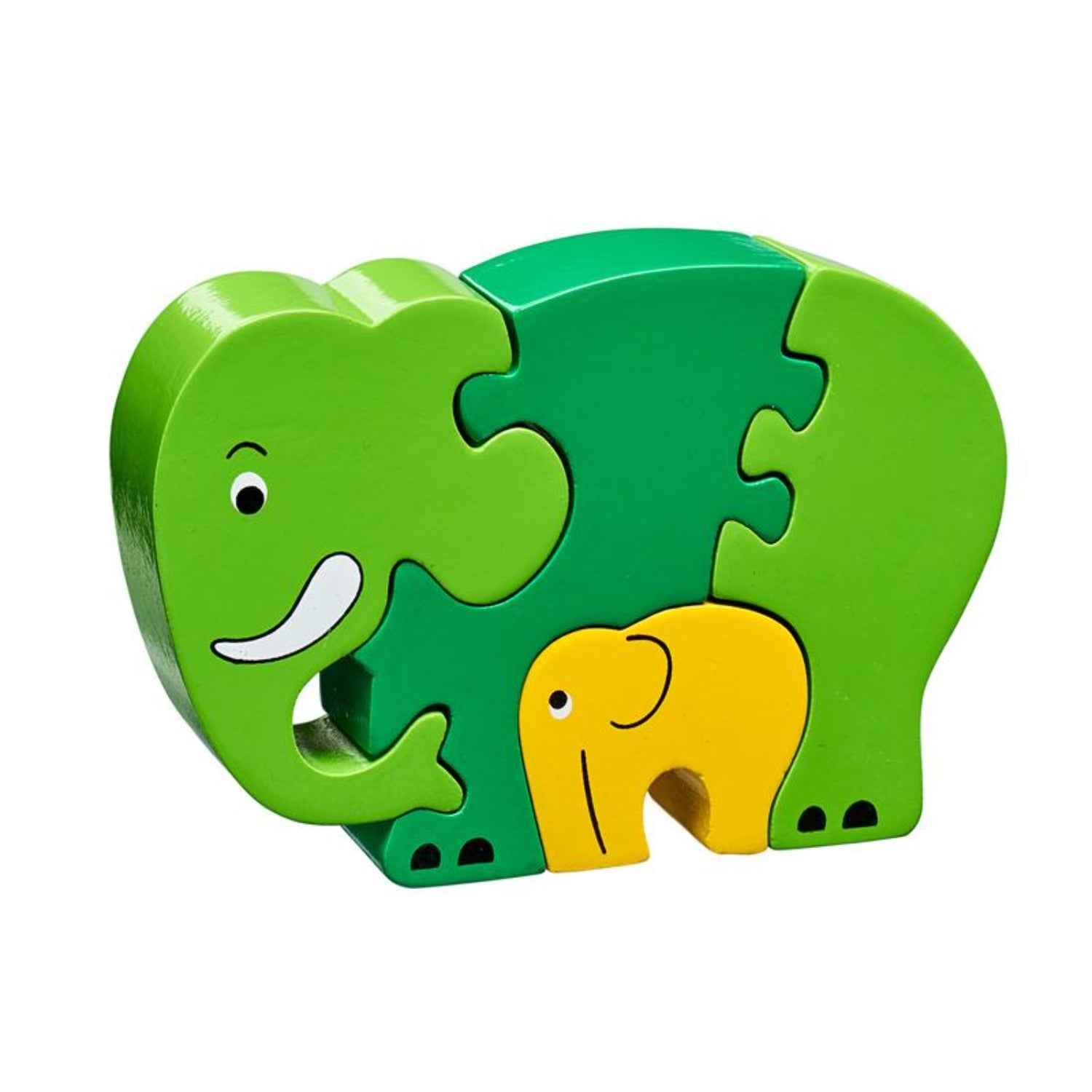 Green Elephant and Baby Jigsaw