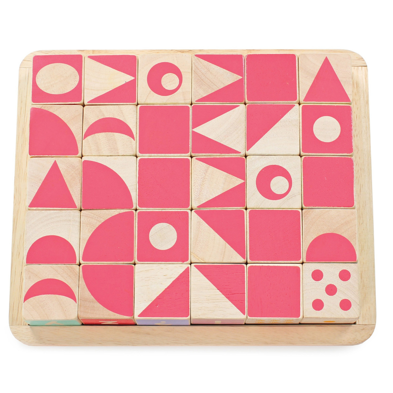 Le toy van wooden alphabet blocks