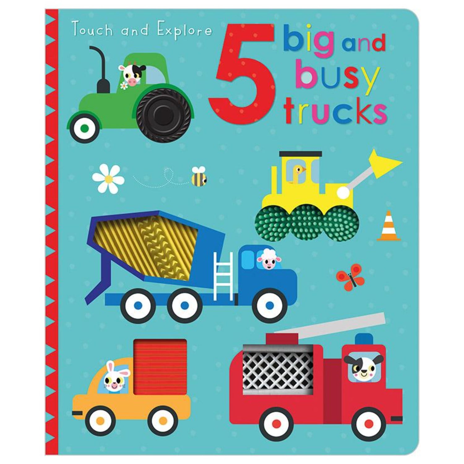 touch and feel book about trucks aimed at babies and toddlers. Suitable from birth
