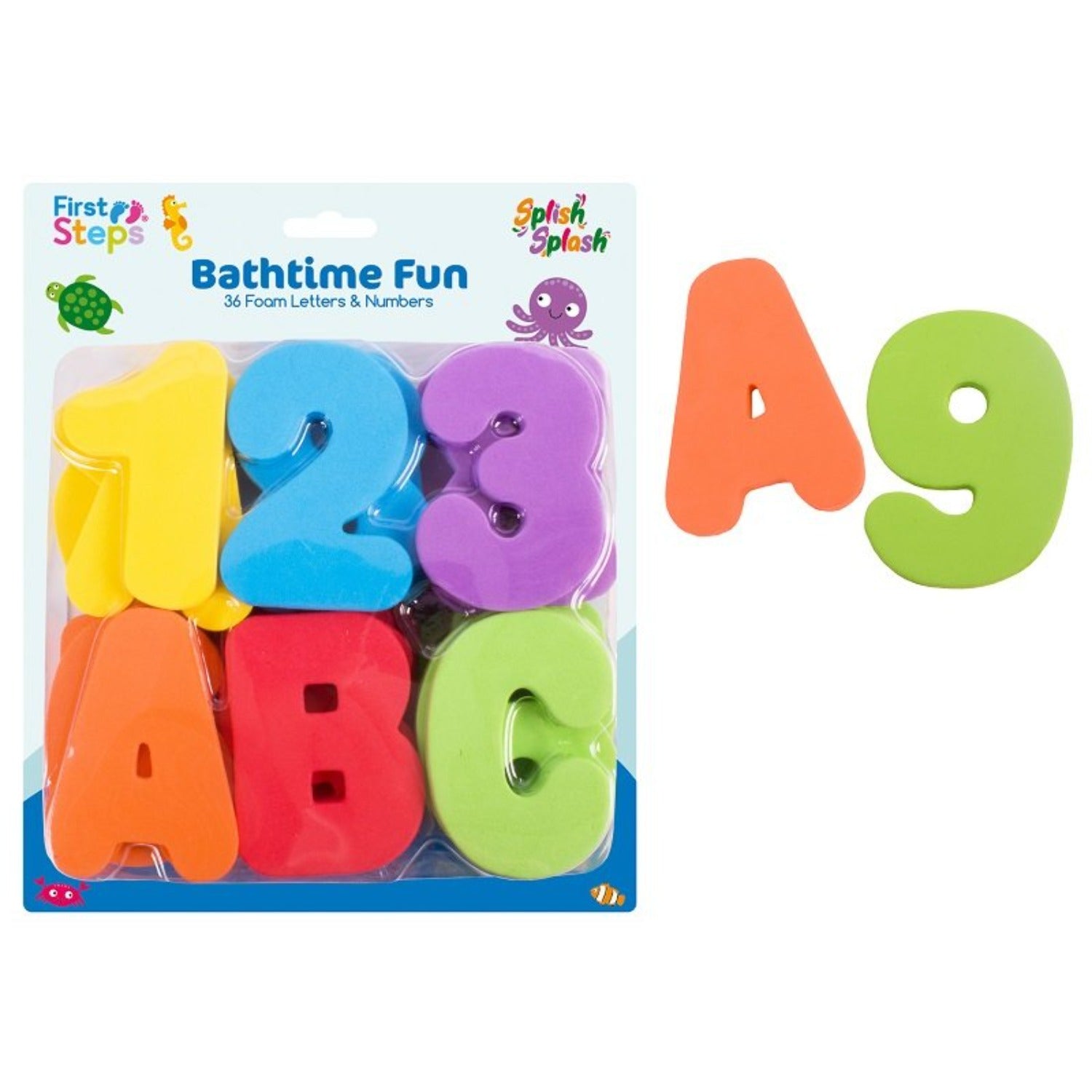 Bath Numbers and Letters Set